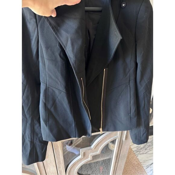Ann Taylor Moto Jacket in Black Size 4 - Picture 4 of 12